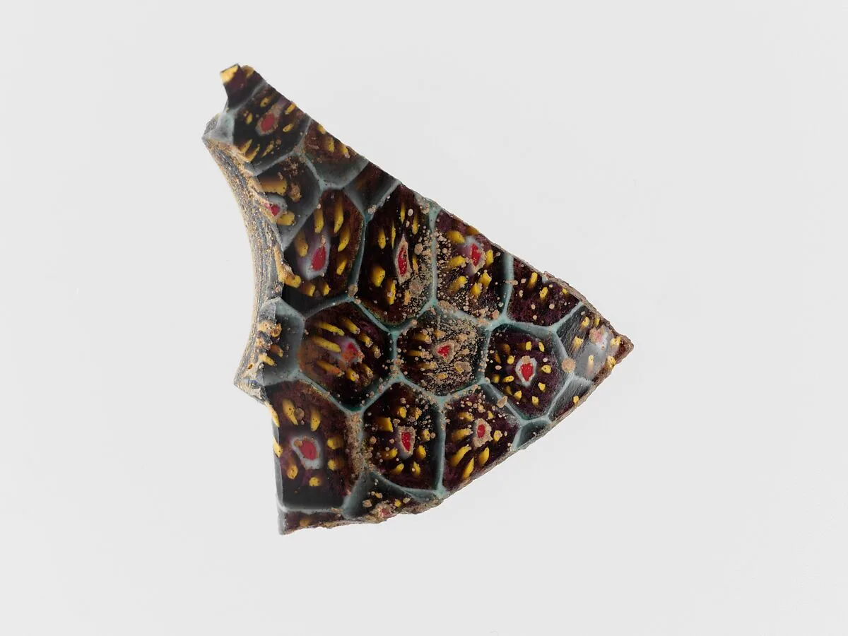 Glass mosaic bowl fragment — Unknown