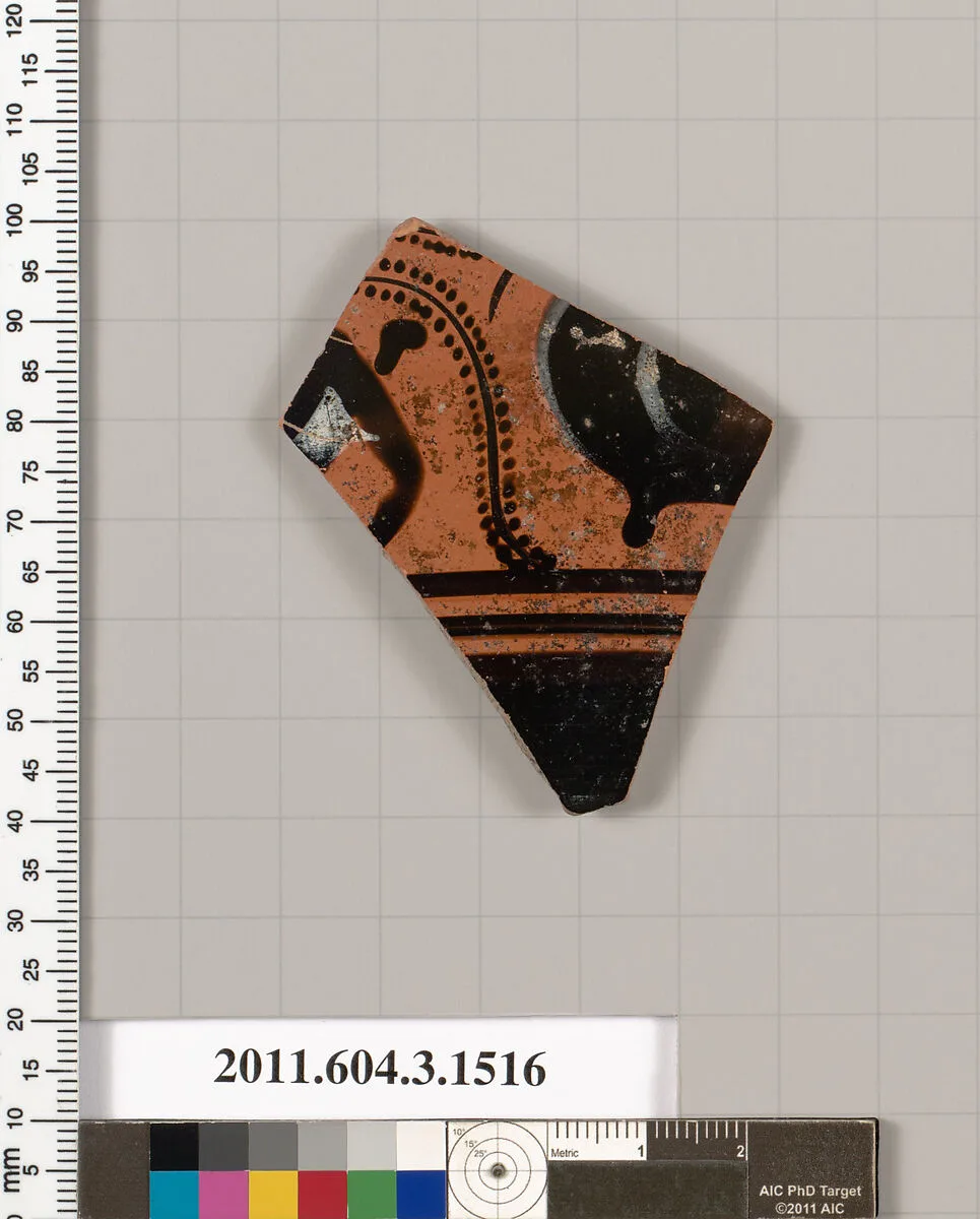 Terracotta fragment of a skyphos (deep drinking cup) — Unknown