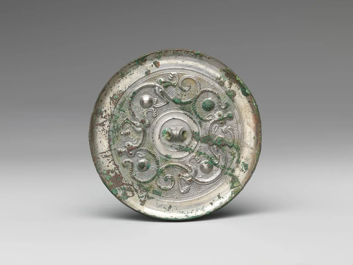 漢 雙龍紋銅鏡|Mirror with two dragons — Unknown