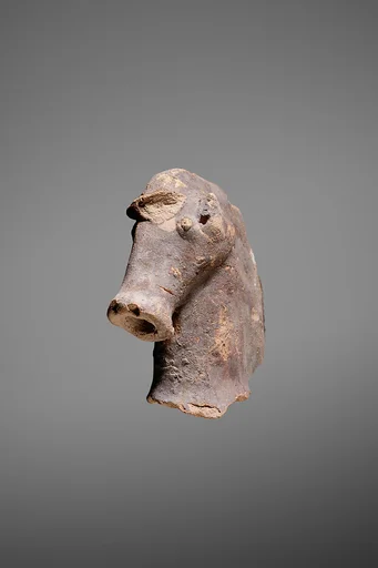 Head of a horse from a figurine