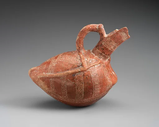 Terracotta askos (vessel) in the shape of a bird