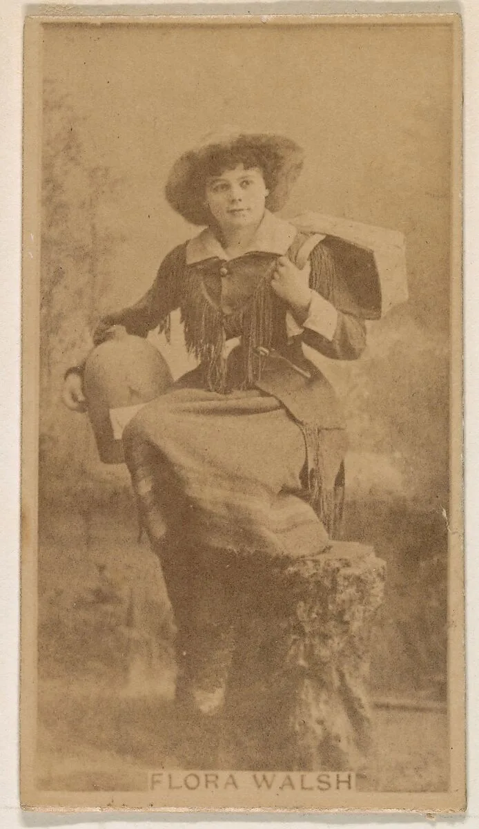 Flora Walsh, from the Actresses series (N245) issued by Kinney Brothers to promote Sweet Caporal Cigarettes — Kinney Brothers Tobacco Company