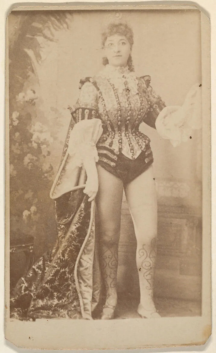 Actress wearing military-inspired costume, from the Actresses series (N668) — Unknown