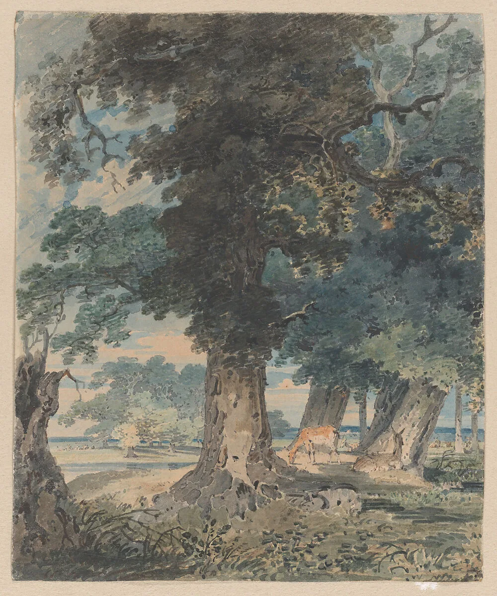 Deer in Windsor Forest — Thomas Girtin