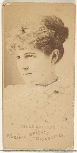 Belle Evesson, from the Actors and Actresses series (N45, Type 1) for Virginia Brights Cigarettes