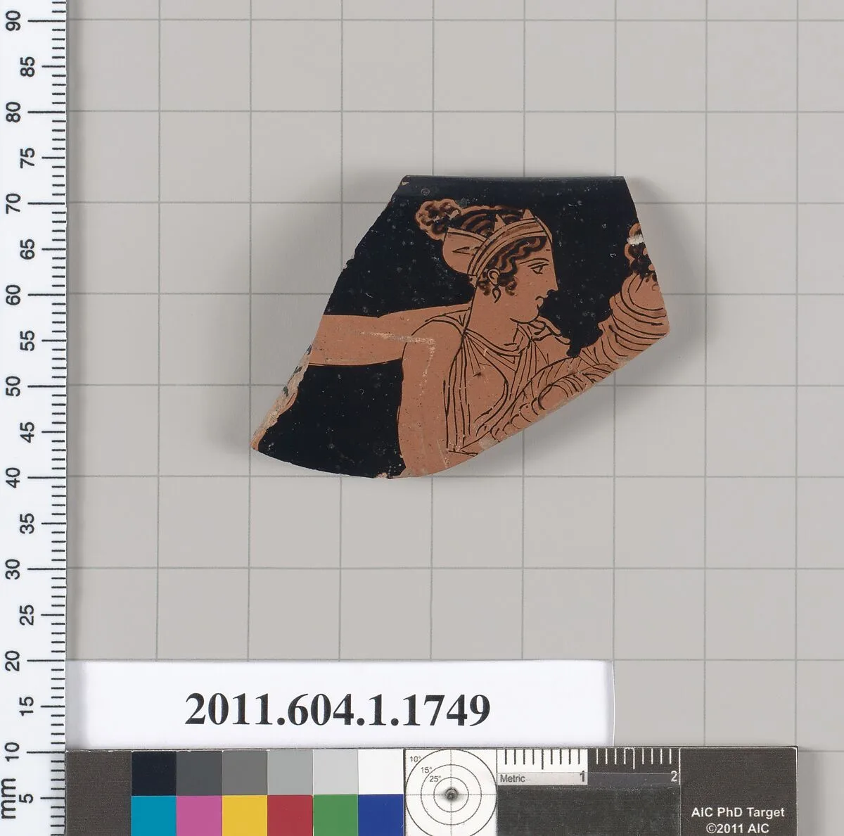Terracotta rim fragment of a kylix (drinking cup) — Unknown