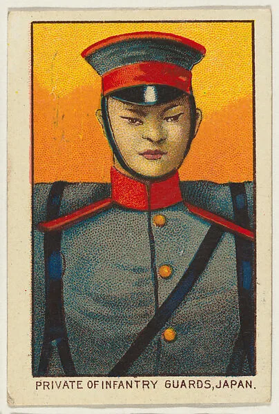 Private of Infantry Guards, Japan, from the Military series (T79) issued by the American Tobacco Company — American Tobacco Company
