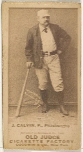 James Francis "Pud" Galvin, Pitcher, Pittsburgh, from the Old Judge series (N172) for Old Judge Cigarettes