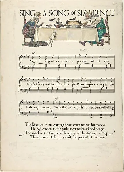"Sing A Song of Six Pence"―Page Design — Paul Vincent Woodroffe|Joseph Samuel Moorat