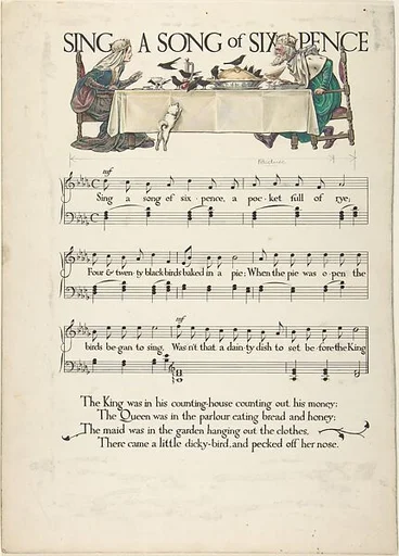 "Sing A Song of Six Pence"―Page Design
