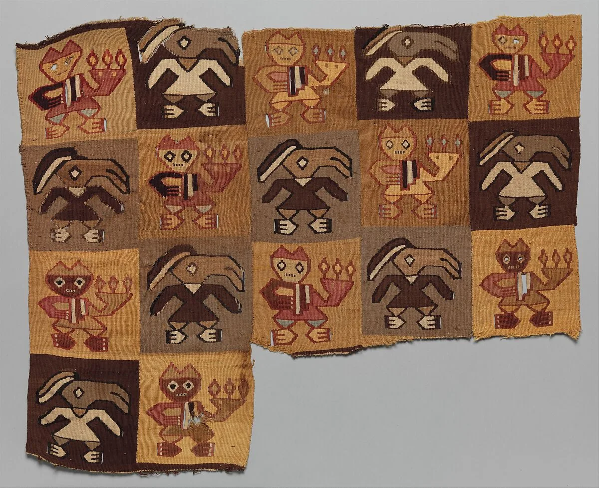 Textile Fragment, Figures — Unknown