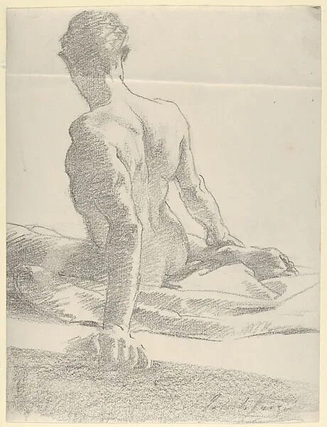 Study of a Young Man, Seen from the Back — John Singer Sargent