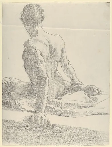 Study of a Young Man, Seen from the Back