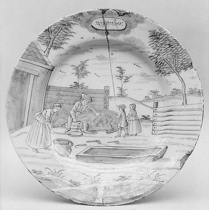 Plate (part of a set) — De Porceleyne Bijl