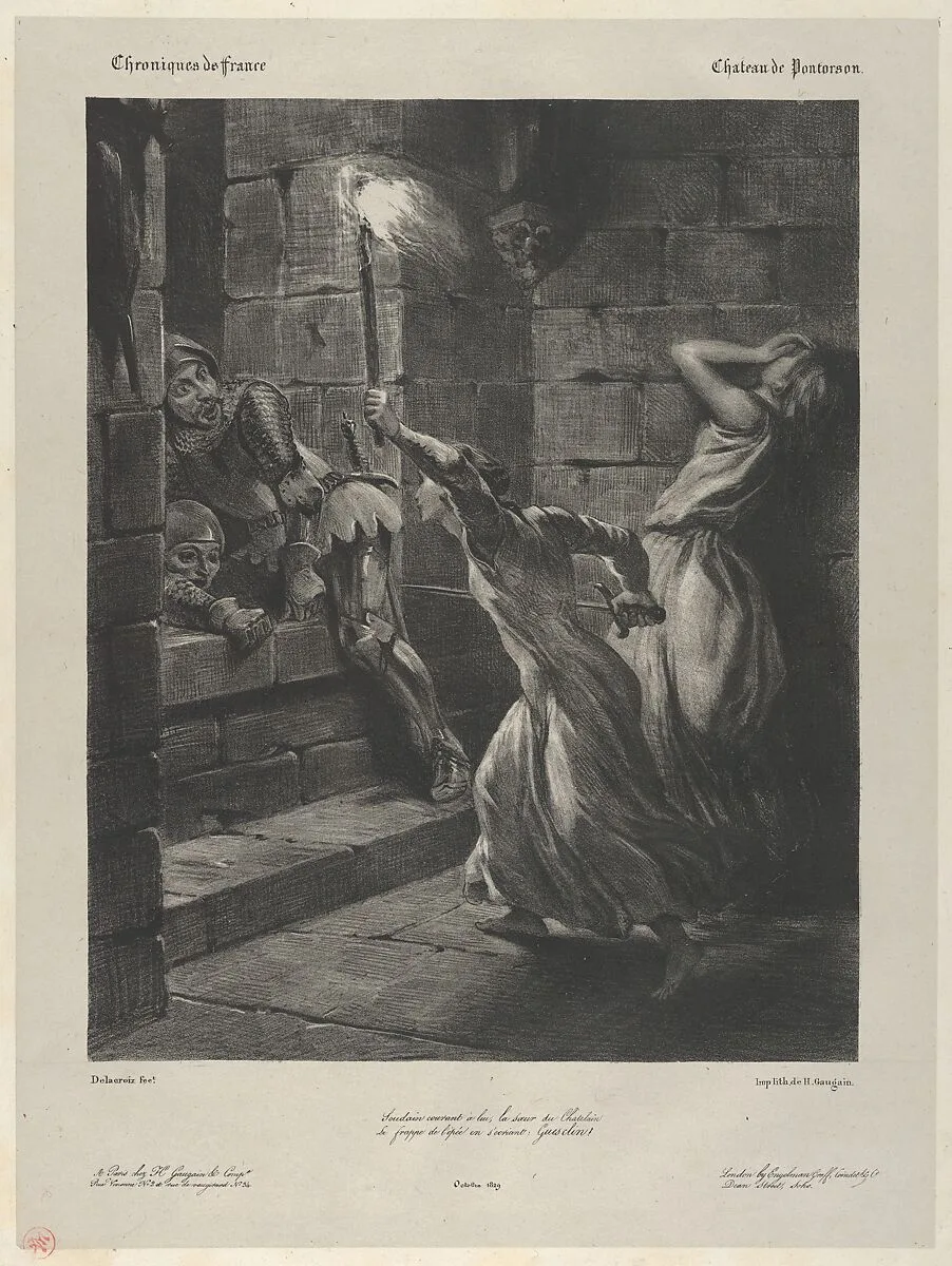 Duguesclin's Sister — Eugène Delacroix