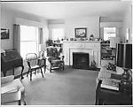 [Living Room Interior, Once Childhood Home of Walker Evans, Kenilworth, Ilinois]