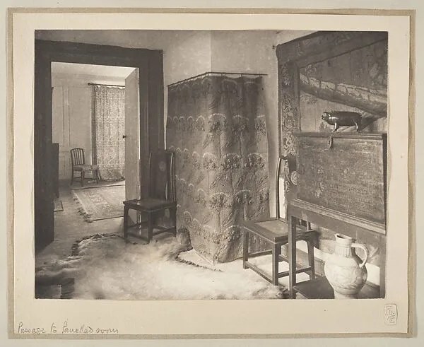 Passage to Panelled Room — Theodore Watts-Dunton|Sir Sydney Cockerell|Frederick Colin Tilney|Ernest Radford|Frederick H. Evans|Unknown|Aubrey Vincent Beardsley