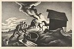Fire in the Barnyard — Thomas Hart Benton