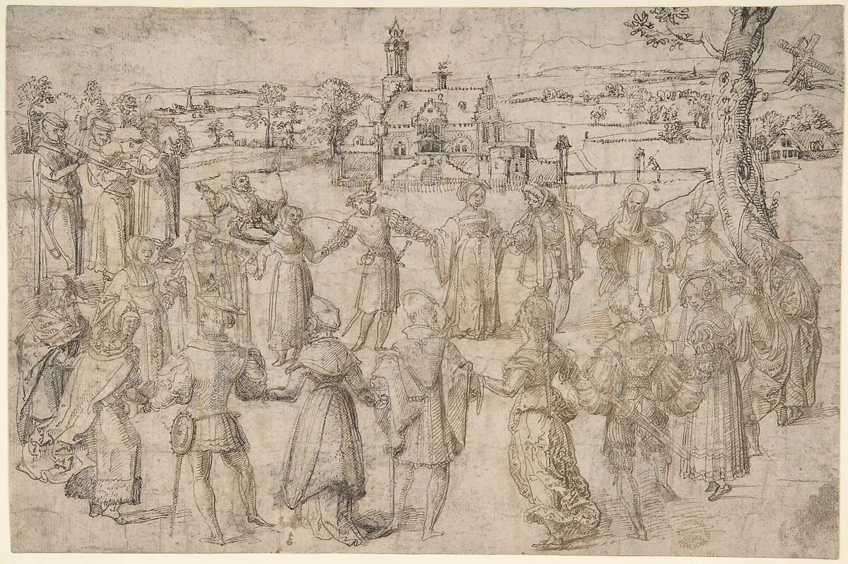 A Country Dance — Anonymous, Netherlandish, 16th century