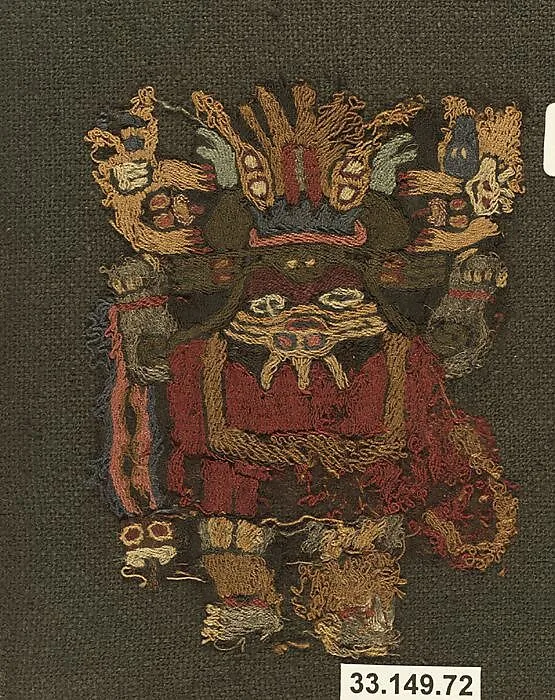 Embroidered Mantle Fragment — Unknown
