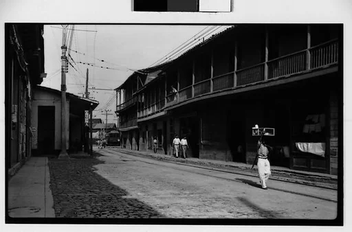 [Balconied Houses on Street, Havana]