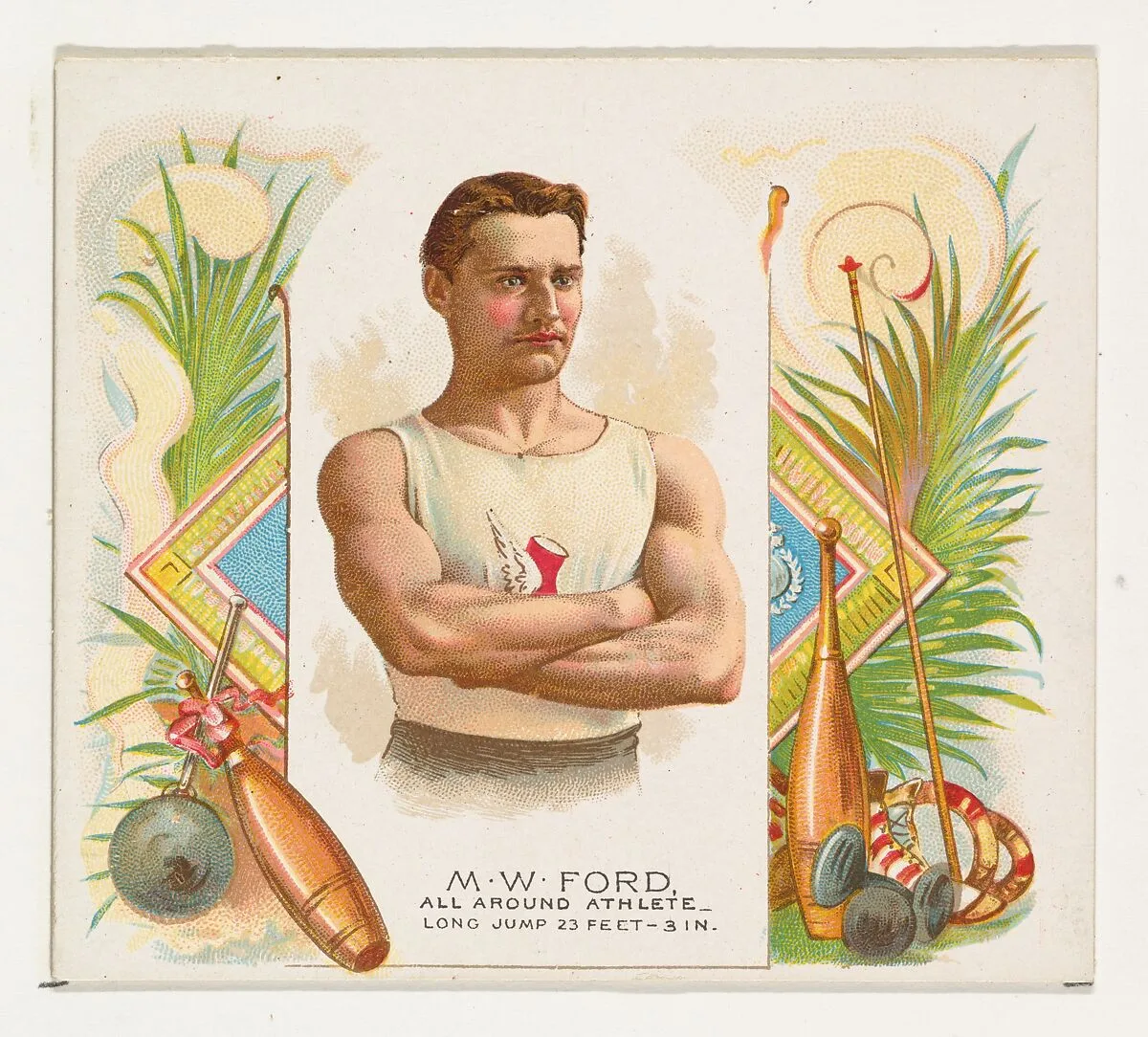 M.W. Ford, All Around Athlete, from World's Champions, Second Series (N43) for Allen & Ginter Cigarettes — Lindner, Eddy & Claus|Allen & Ginter
