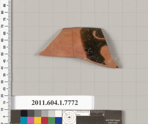 Terracotta rim fragment of a kylix (drinking cup)
