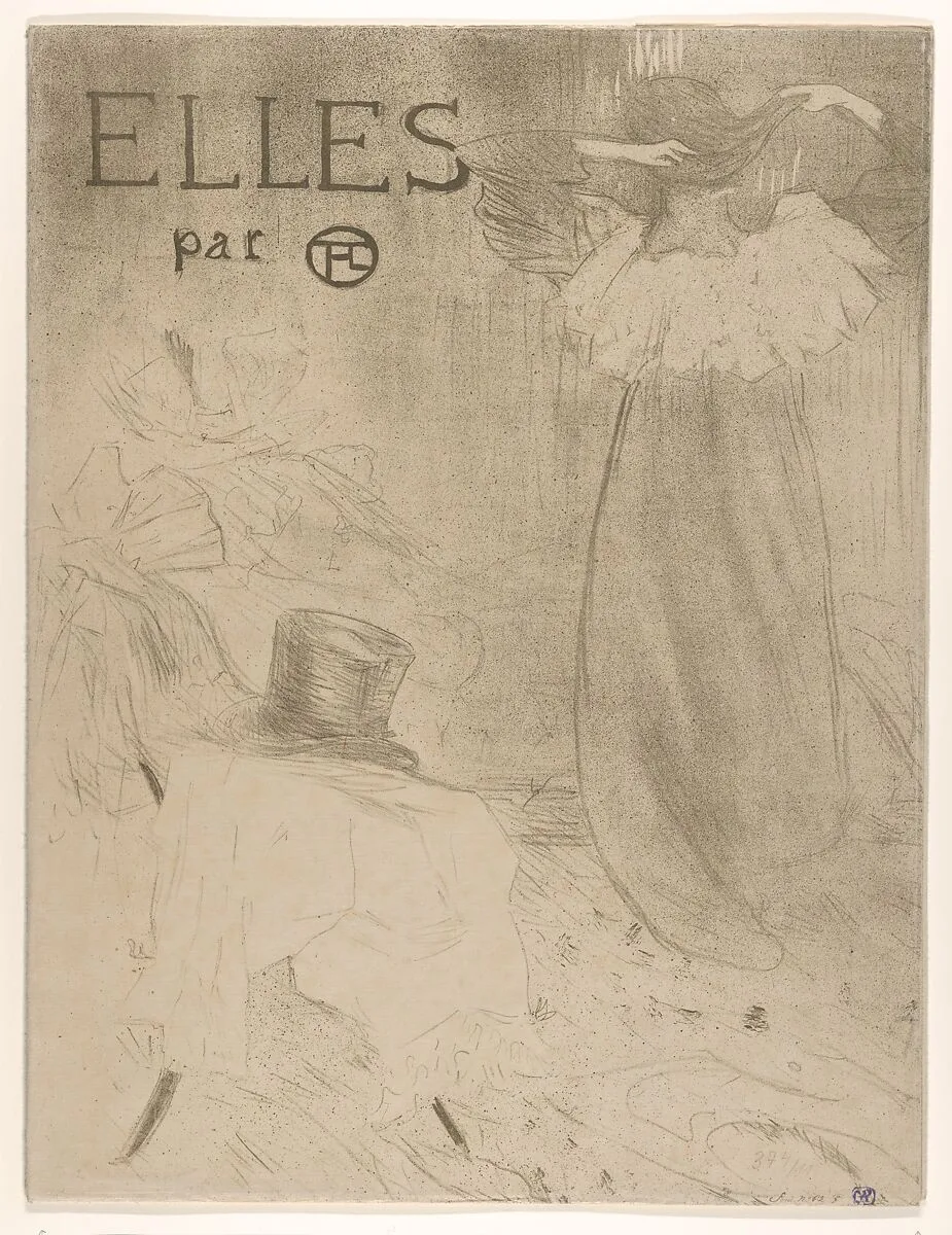 Elles (portfolio cover) — Gustave Pellet|Henri de Toulouse-Lautrec
