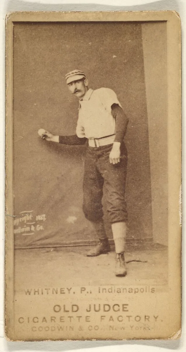 Whitney, Pitcher, Indianapolis, from the Old Judge series (N172) for Old Judge Cigarettes — Goodwin & Company