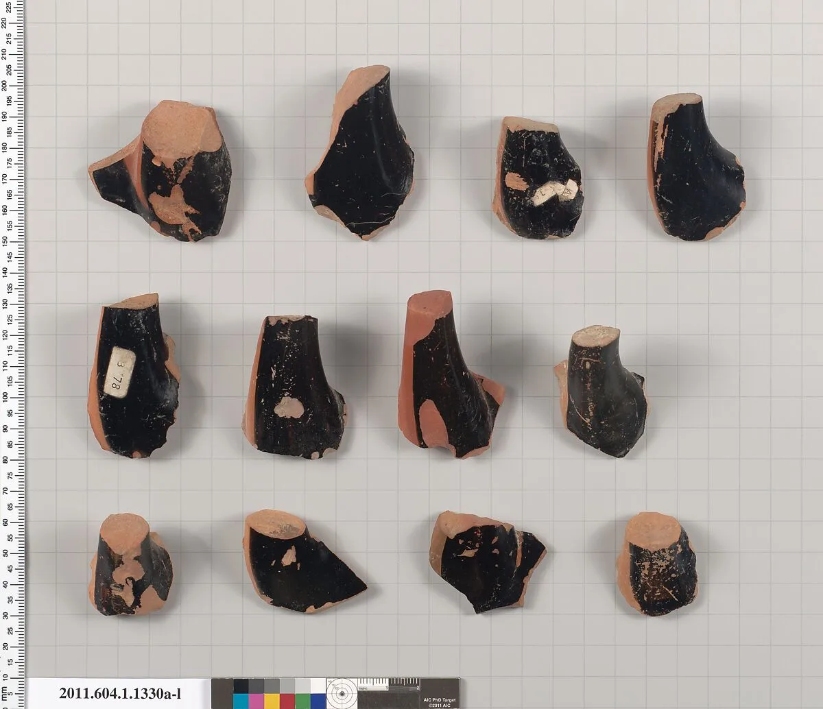 Terracotta fragments of kylikes (drinking cups) — Unknown