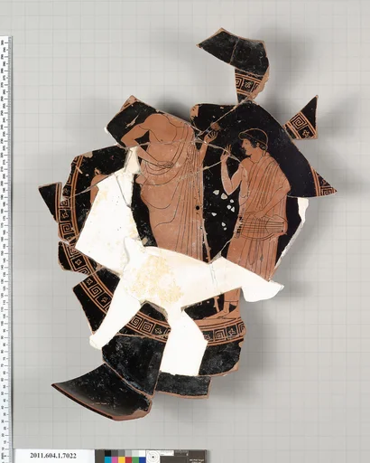 Terracotta fragment of a kylix (drinking cup)
