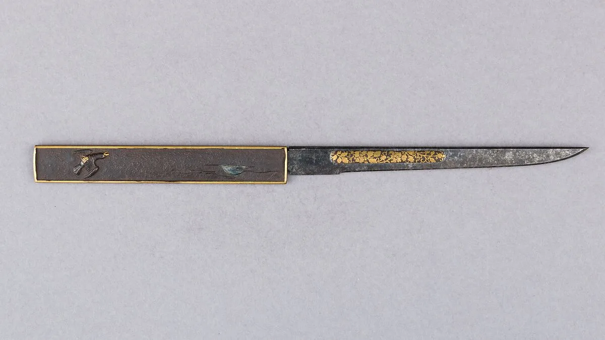 Knife Handle (Kozuka) with Blade — Unknown