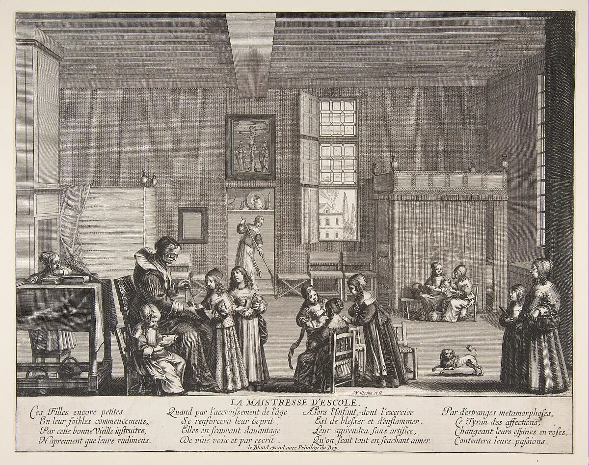 The School Mistress — Abraham Bosse|Jean I Leblond