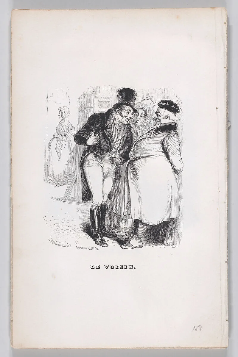"The Neighbor" from The Complete Works of Béranger — Pierre Jean de Béranger|Fournier & Perrotin|J. J. Grandville|John Thompson