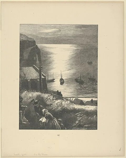 On the Shore, from "Picture Poesies" — John William North|Dalziel Brothers|George Routledge & Sons, London