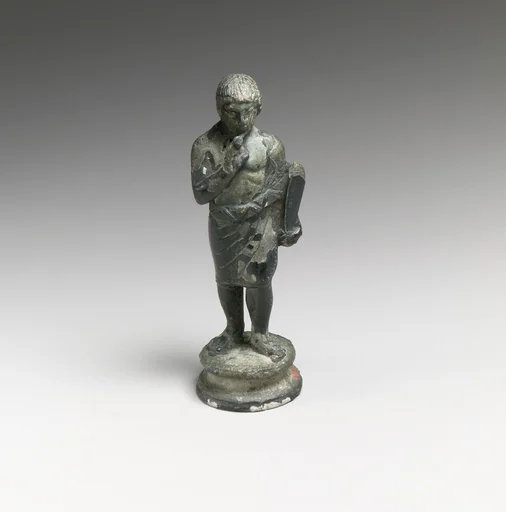 Bronze statuette of a youth