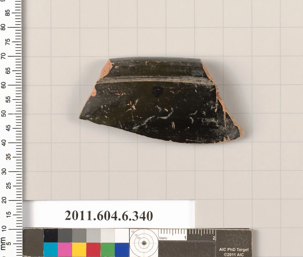 Terracotta rim fragment of a bowl — Unknown