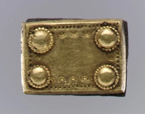 Gold Back Plate of Belt