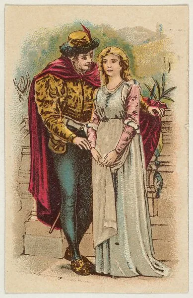 First Words of Love, from the Panel Picture Miniatures series (T130), issued by the Pinkerton Tobacco Co. to promote Buckshoe and Tiger Stripe tobacco brands — Pinkerton Tobacco Company