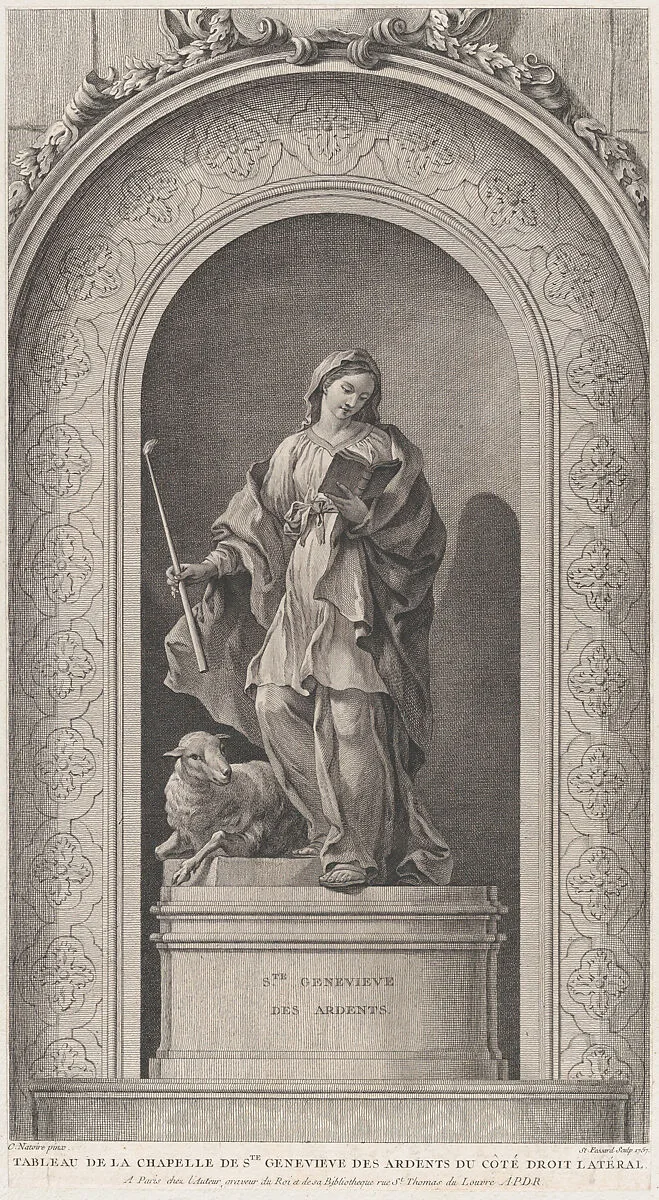 The Chapel of the Enfants-Trouvés in Paris: Sainte Geneviève des Ardents — Charles Joseph Natoire|Etienne Fessard