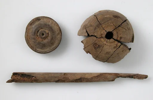 Wood, Whorl, Lid and Stick