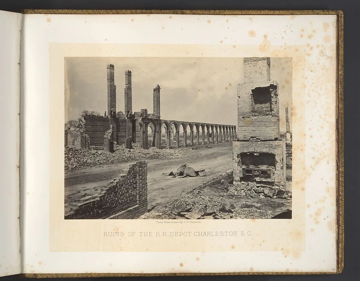 Ruins of the R.R. Depot, Charleston, South Carolina — George N. Barnard