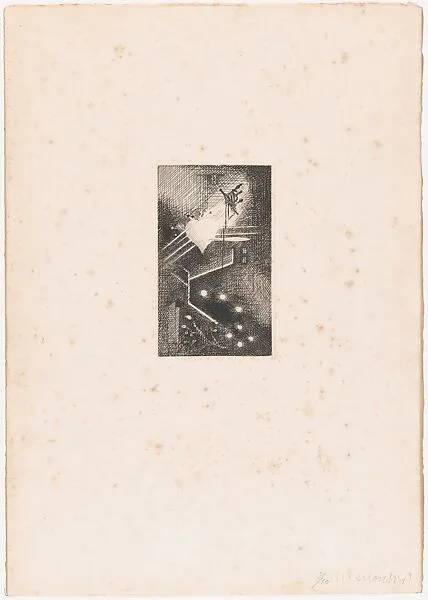 La Chanson du Mal-aimé from Eaux-fortes pour "Alcools" — Louis Marcoussis