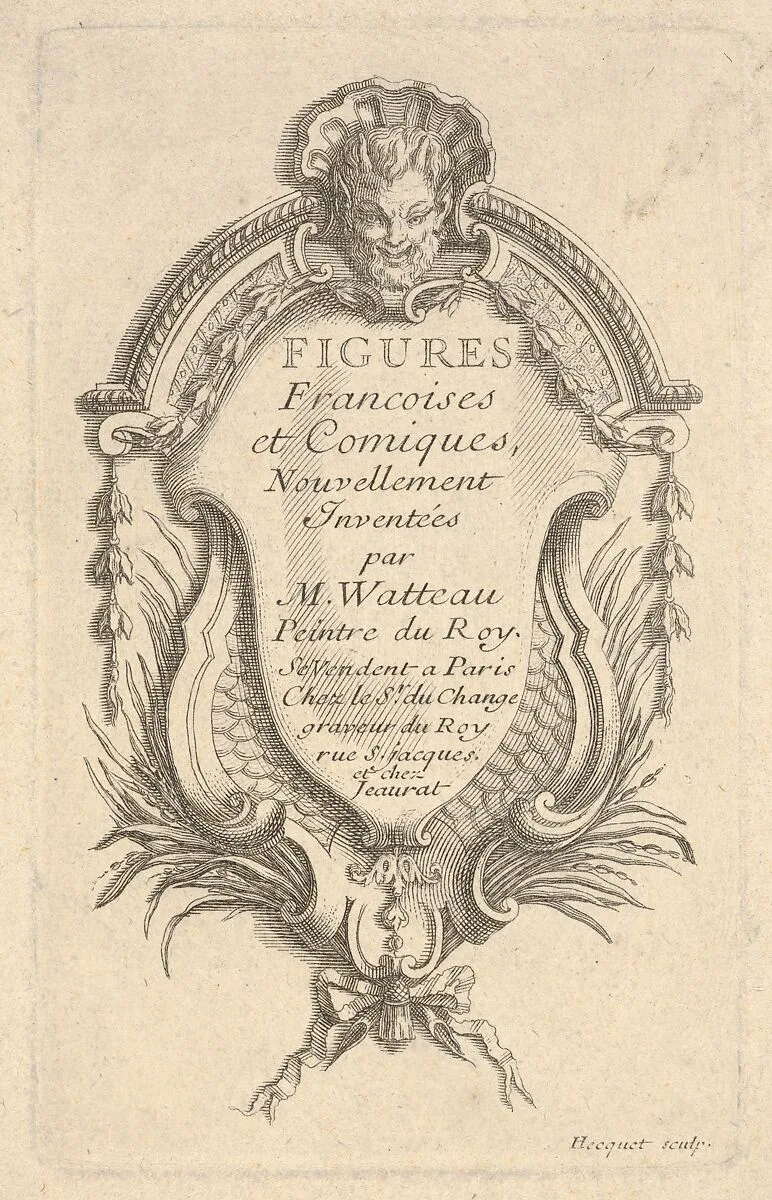Frontispiece for 'Figures French and comic' (Figures francoises et comiques) — Robert Hecquet