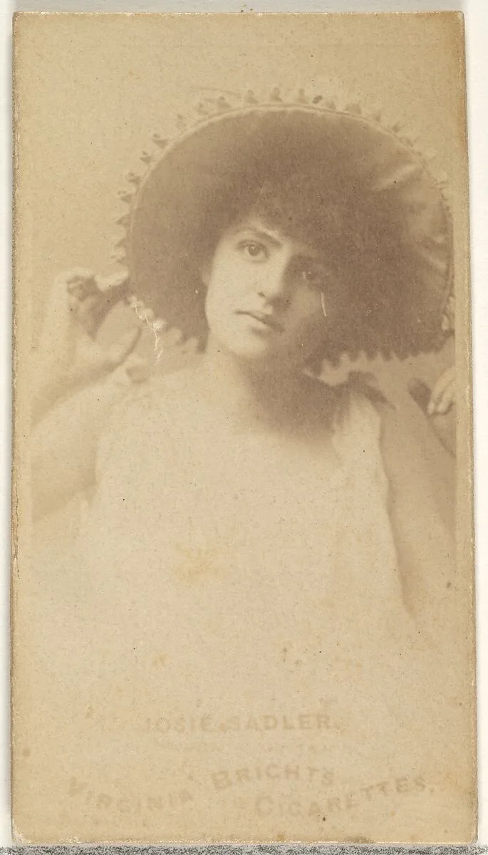 Josie Sadler, from the Actors and Actresses series (N45, Type 1) for Virginia Brights Cigarettes — Allen & Ginter
