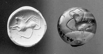 Stamp seal (scaraboid) with monster — Unknown