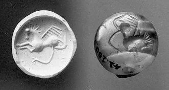 Stamp seal (scaraboid) with monster