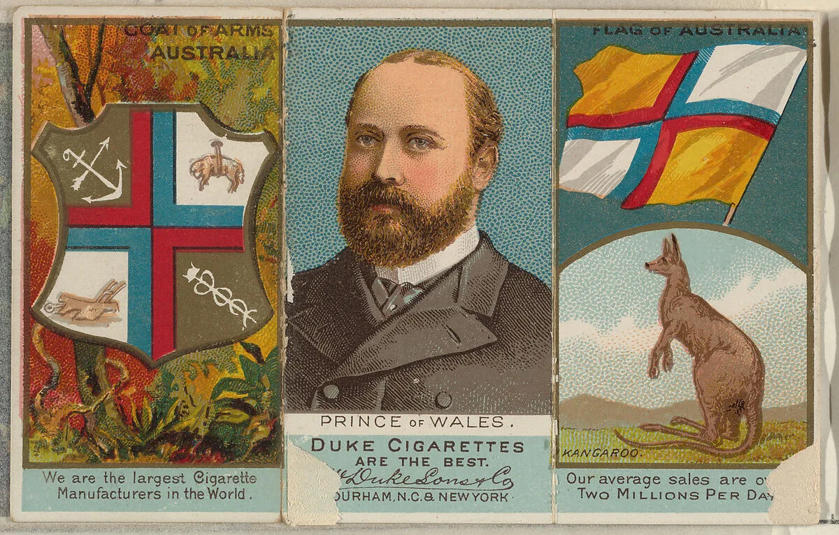 Prince of Wales, Australia, from the Rulers, Flags, and Coats of Arms series (N126-2) issued by W. Duke, Sons & Co. — W. Duke, Sons & Co.