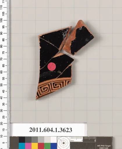 Terracotta fragment of a kylix (drinking cup)