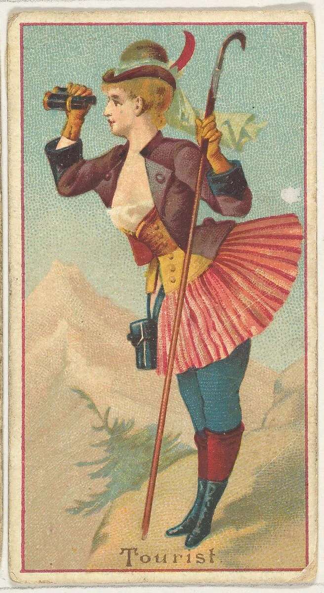 Tourist, from the Occupations of Women series (N502) for Frishmuth's Tobacco Company — Frishmuth's Tobacco Company